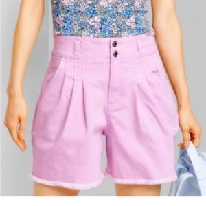 NEW Wild Fable Highest Rise A-Line Lavender Shorts Size 2